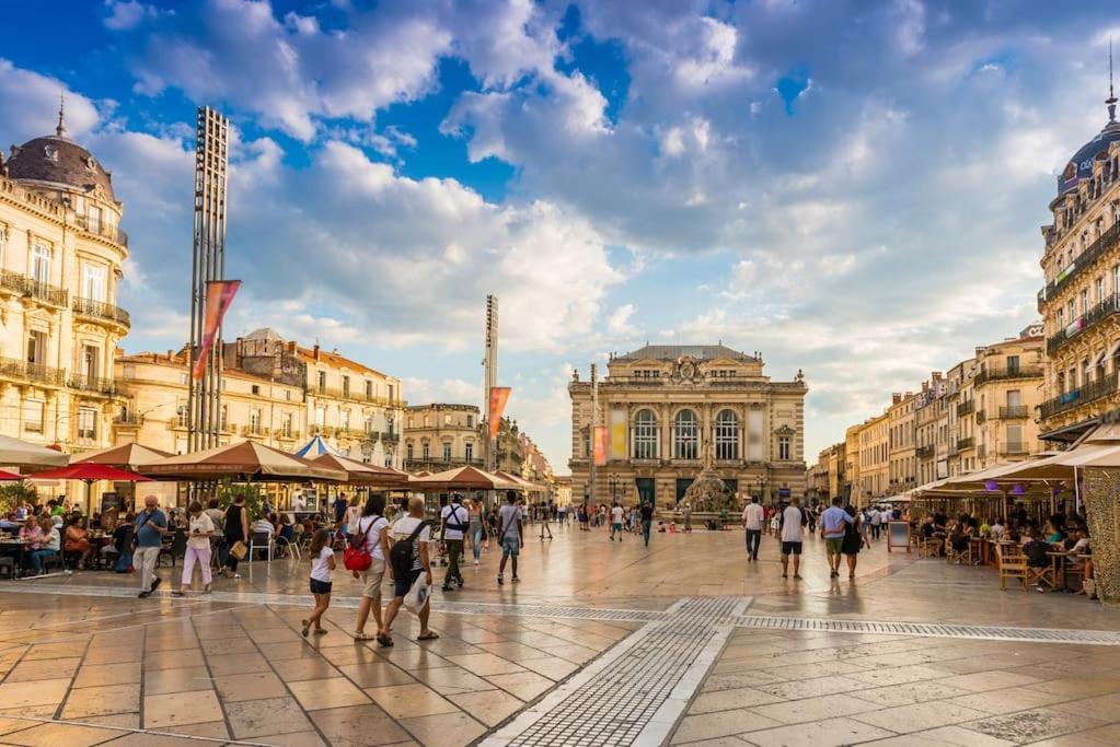 Nouveau - Appartement 100M2 Avec Terrasse A 1 Min De La Place De La Comedie Montpellier Exterior foto